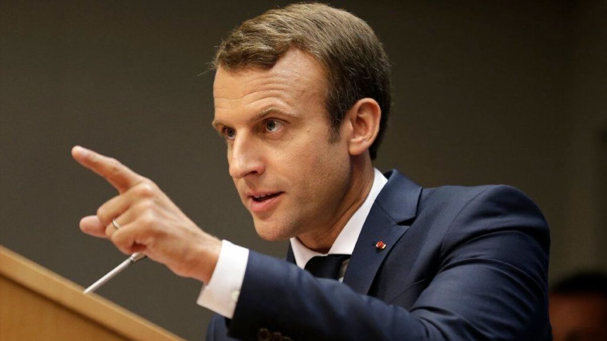 Macron: "Ein guter Friede ist kein Friede der den Ukrainern aufgezwungen wird" Macron: "Ein guter Friede ist kein Friede der den Ukrainern aufgezwungen wird"