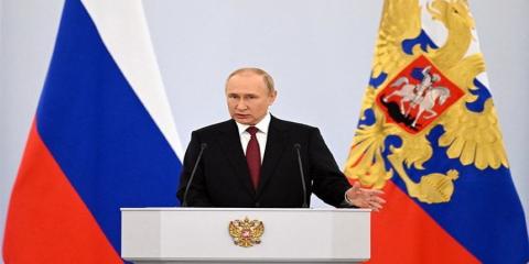 Kremlchef Wladimir Putin wirft dem Westen vor Russland zum Zerfall bringen zu wollen