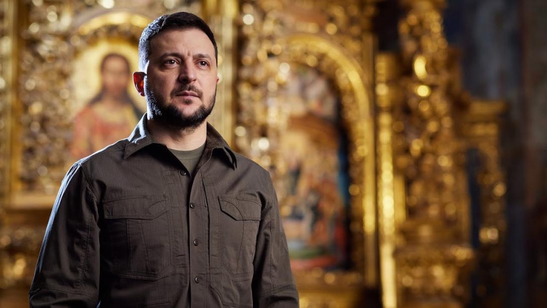 Präsident Selenskyj macht den Ukrainern zum orthodoxen Osterfest Mut Präsident Selenskyj macht den Ukrainern zum orthodoxen Osterfest Mut