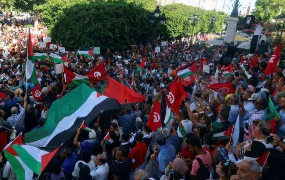 Tausende in arabischen und muslimischen Ländern zeigen Unterstützung für die Palästinenser Tausende in arabischen und muslimischen Ländern zeigen Unterstützung für die Palästinenser