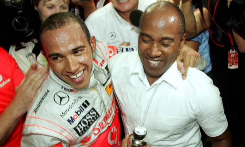 Lewis Hamilton und Christian Horner haben widersprüchliche Aussagen zu angeblichen Gesprächen über einen Wechsel des Briten von Mercedes zu Red Bull gemacht Lewis Hamilton mit seinem Vater Anthony im Jahr 2008