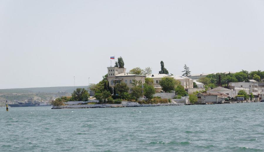Das Hauptquartier der Schwarzmeerflotte in Sewastopol, Krim