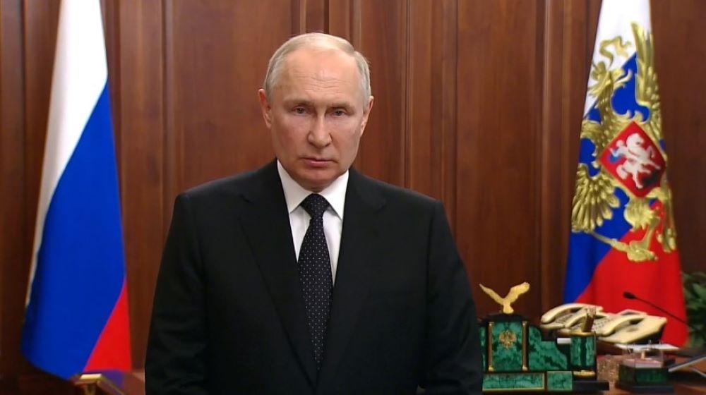Kremlchef Putin beschuldigt die Ukraine die Iljuschin abgeschossen zu haben